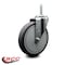 Service Caster 6 Inch Thermoplastic  Rubber Wheel Swivel 34 Inch Threaded Stem Caster Service Caster SCC-TS20S614-TPRB-34212 - alternate 3